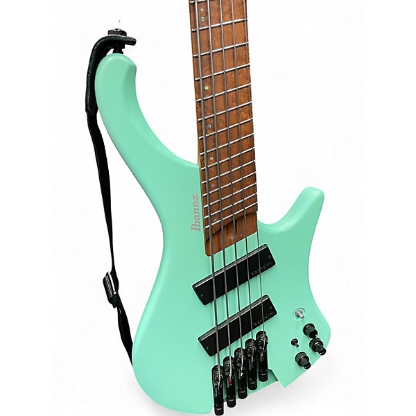 Used Ibanez EHB1005MS Seafoam Green Electric Bass Guitar