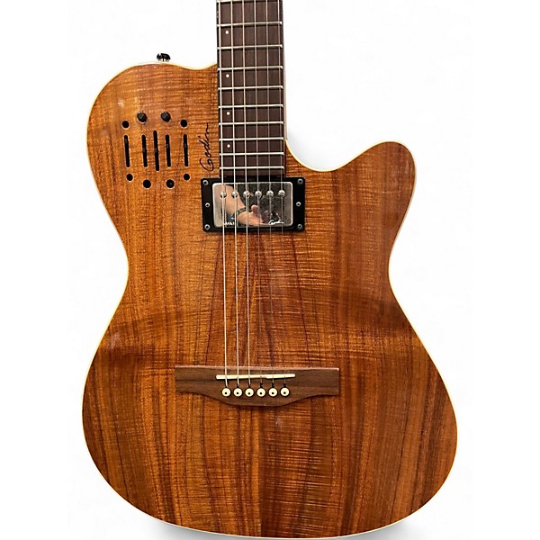 Used Godin A6 ULTRA KOA Natural Acoustic Electric Guitar