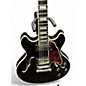 Used D'Angelico PREMIER MINI DC Black Hollow Body Electric Guitar
