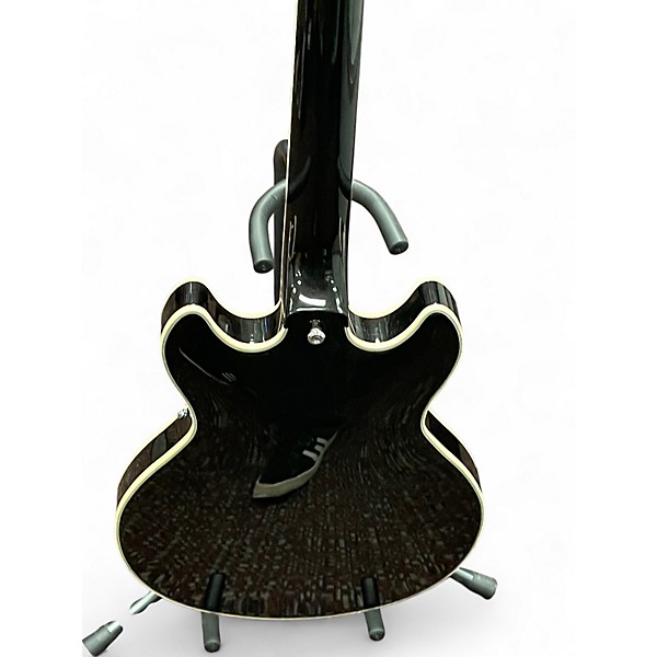 Used D'Angelico PREMIER MINI DC Black Hollow Body Electric Guitar