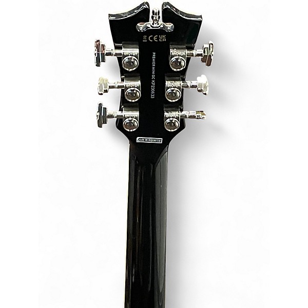 Used D'Angelico PREMIER MINI DC Black Hollow Body Electric Guitar