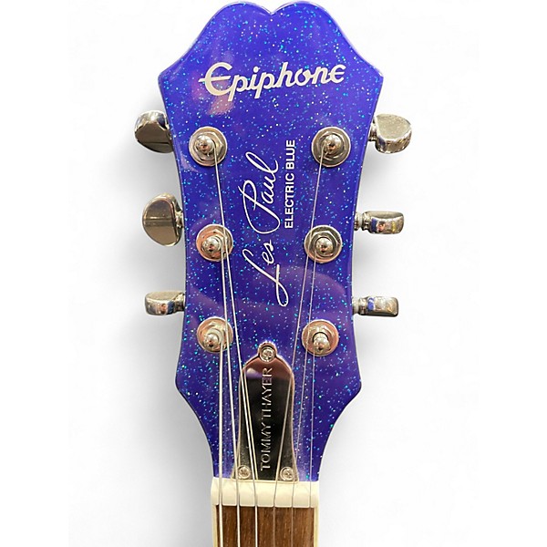 Used Epiphone Tommy Thayer Les Paul Standard Blue Solid Body Electric Guitar