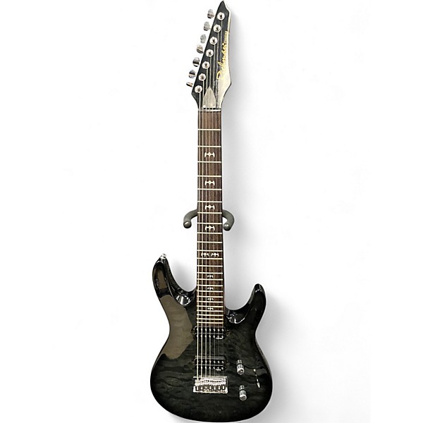 Used Richman Custom 7 String Trans Charcoal Solid Body Electric Guitar