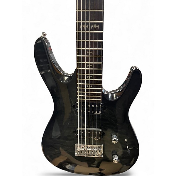 Used Richman Custom 7 String Trans Charcoal Solid Body Electric Guitar
