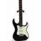 Used Lyons MADE BY WASHBURN STRAT Black and White Solid Body Electric Guitar