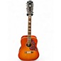 Used Epiphone Hummingbird 12 String Vintage Sunburst 12 String Acoustic Electric Guitar thumbnail