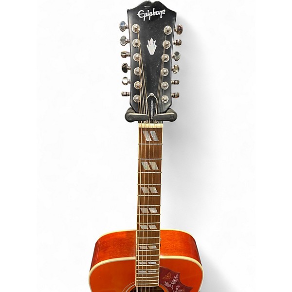 Used Epiphone Hummingbird 12 String Vintage Sunburst 12 String Acoustic Electric Guitar