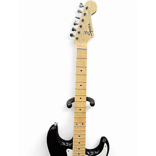 Used Squier SONIC STRAT Black Solid Body Electric Guitar