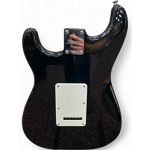 Used Squier SONIC STRAT Black Solid Body Electric Guitar