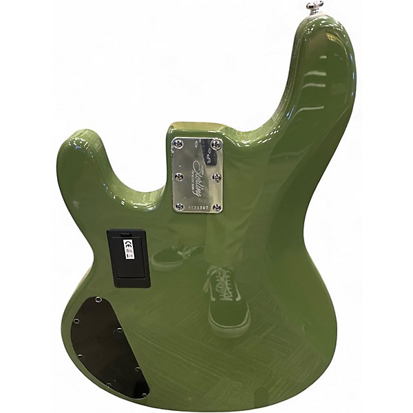 Used Sterling by Music Man RAY4HH Green Electric Bass Guitar