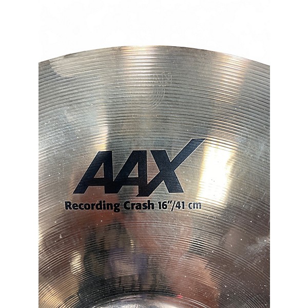 Used SABIAN 16in AAX RECORDING CRASH Cymbal