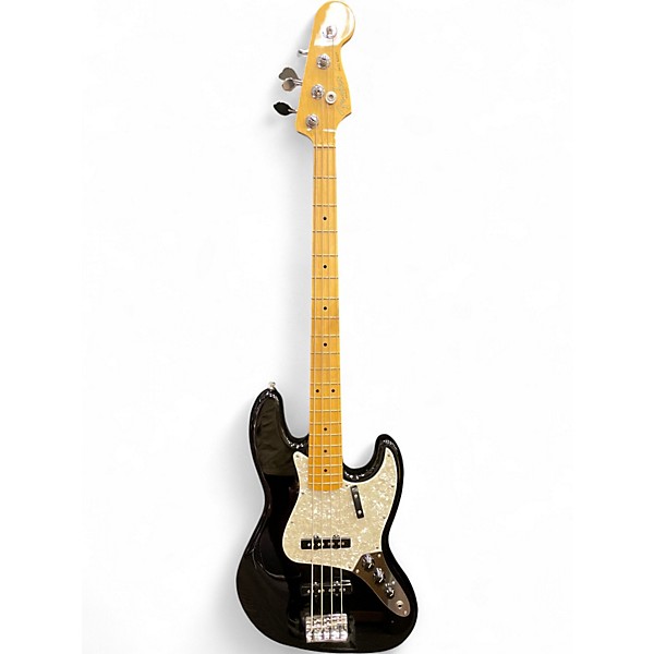 Used Fender American Standard Jazz Bass Black Electric Bass Guitar