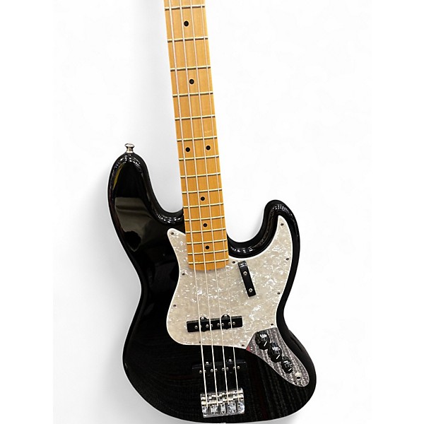 Used Fender American Standard Jazz Bass Black Electric Bass Guitar