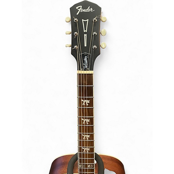 Used Fender Tim Armstrong Hellcat Antique Natural Acoustic Electric Guitar