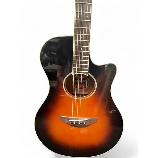 Used Yamaha APX600 2 Color Sunburst Acoustic Electric Guitar