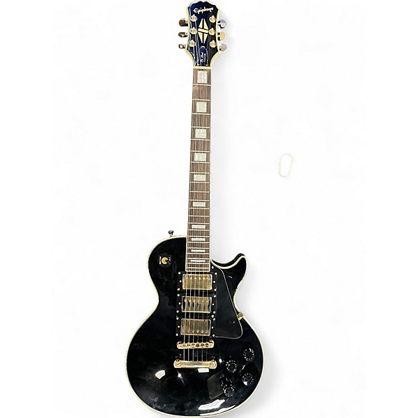 Used Epiphone Les Paul Black Beauty 3 Black and Gold Solid Body Electric Guitar
