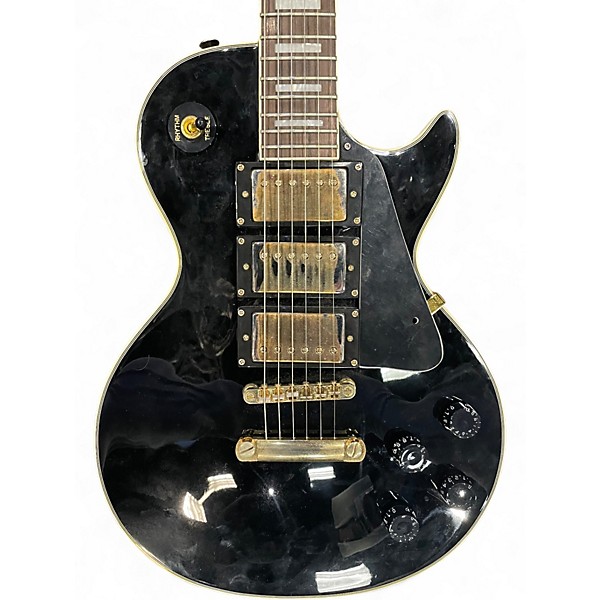 Used Epiphone Les Paul Black Beauty 3 Black and Gold Solid Body Electric Guitar