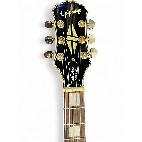 Used Epiphone Les Paul Black Beauty 3 Black and Gold Solid Body Electric Guitar