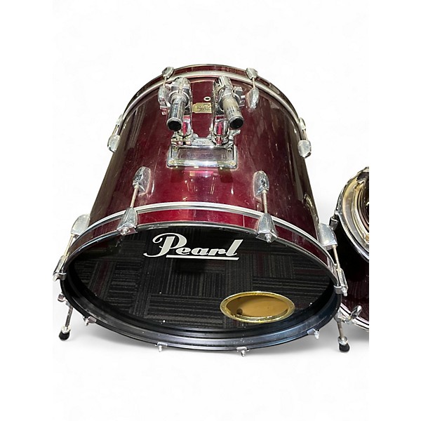 Used Pearl 5 Piece Export Red Drum Kit