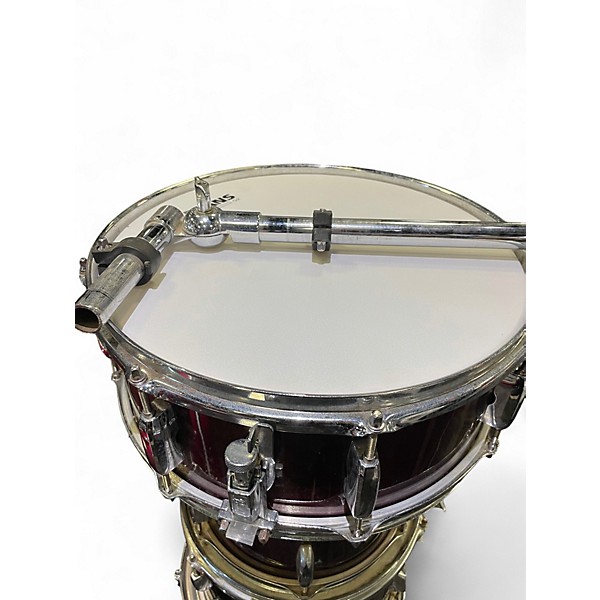 Used Pearl 5 Piece Export Red Drum Kit