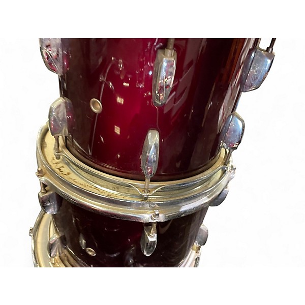 Used Pearl 5 Piece Export Red Drum Kit