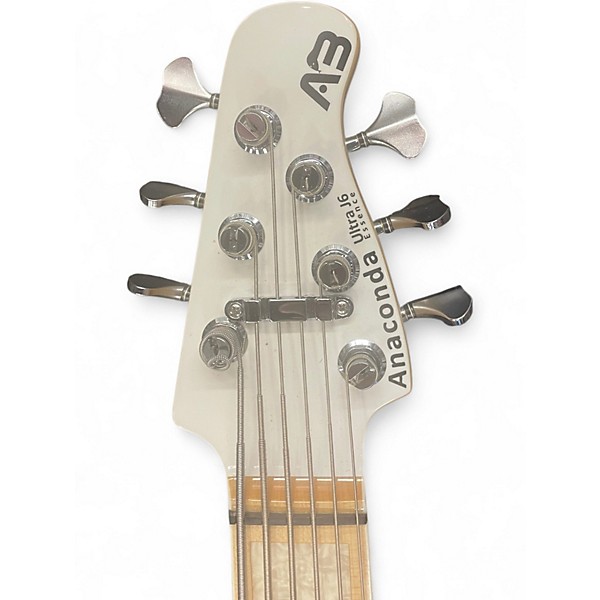 Used Anaconda Ultra J6 Essence Classic White Electric Bass Guitar