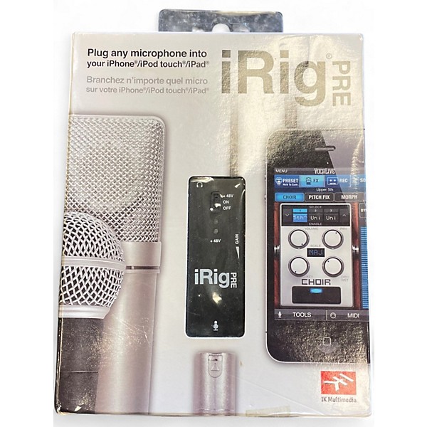 Used IK Multimedia iRigPre Audio Interface