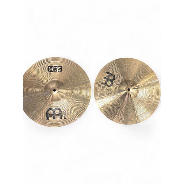 Used MEINL 14in mcs medium hi hat pair Cymbal
