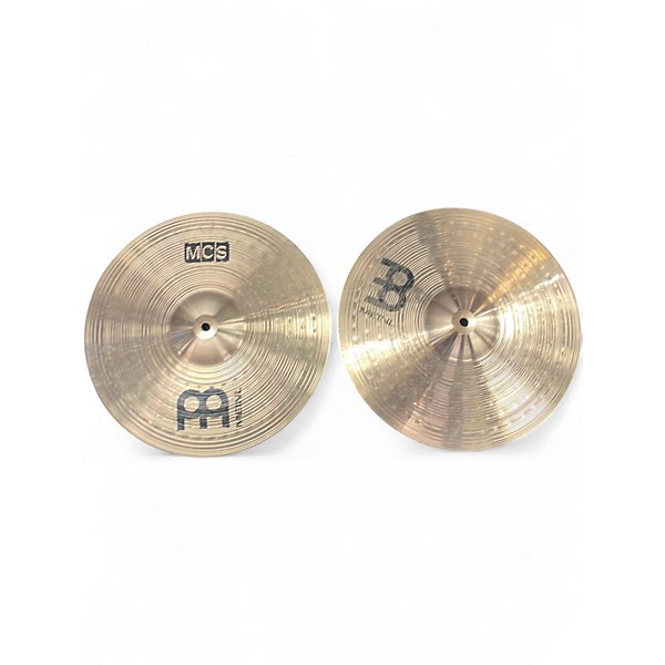 Used MEINL 14in mcs medium hi hat pair Cymbal