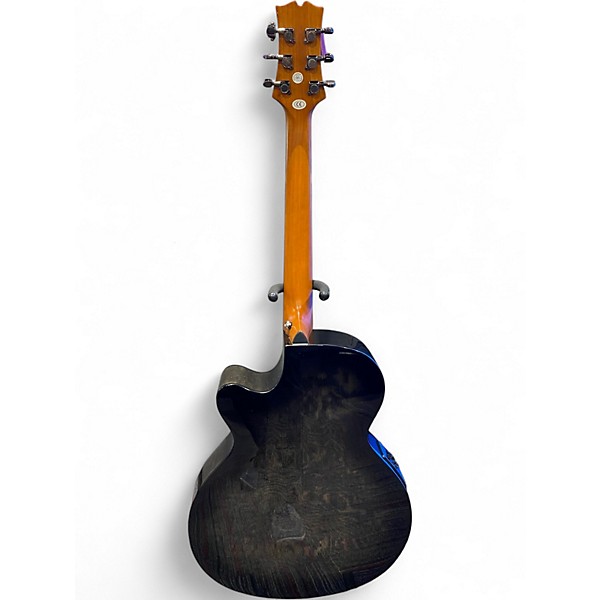 Used Mitchell MX430QAB Black Acoustic Electric Guitar