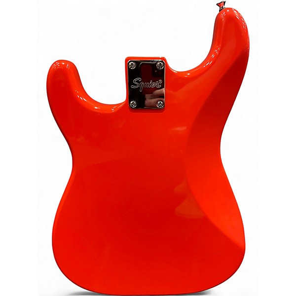Used Squier Sonic Stratocaster Orange Solid Body Electric Guitar
