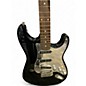 Used Squier Standard Stratocaster Black and Silver Solid Body Electric Guitar