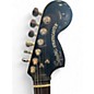 Used Squier Standard Stratocaster Black and Silver Solid Body Electric Guitar