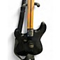 Used Squier Standard Stratocaster Black and Silver Solid Body Electric Guitar