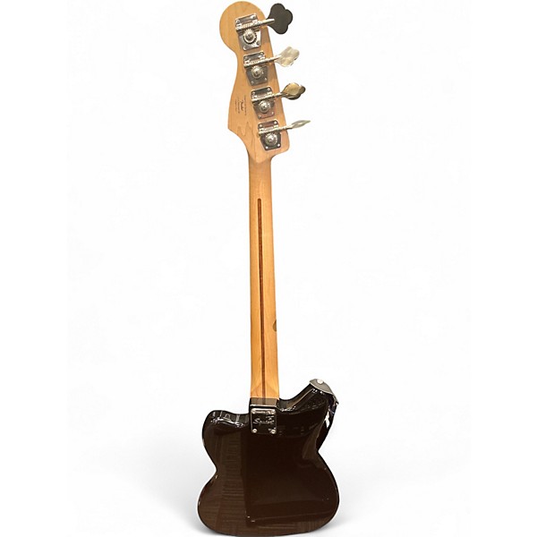 Used 2022 Squier Jaguar Black Electric Bass Guitar