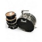 Used Pearl 5 Piece Rhythm Traveler Compact Black Drum Kit Black Drum Kit thumbnail