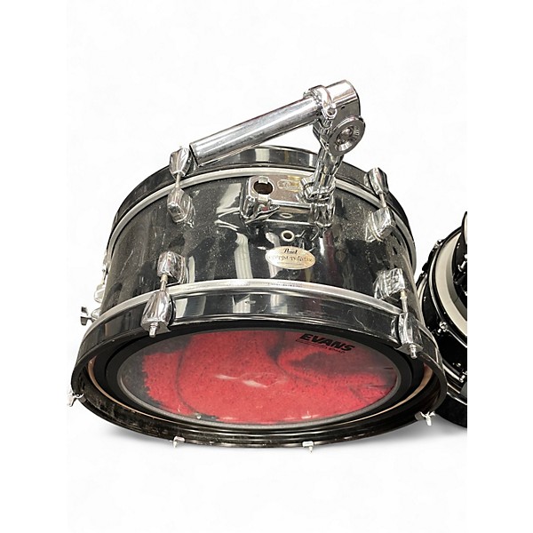 Used Pearl 5 Piece Rhythm Traveler Compact Black Drum Kit Black Drum Kit