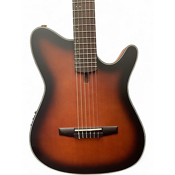 Used Ibanez FRH10N 2 Tone Sunburst Acoustic Electric Guitar