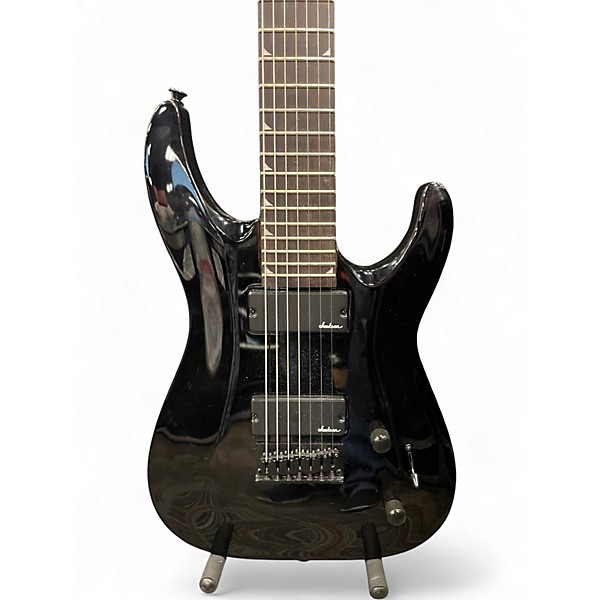 Used Jackson JS22-7 Dinky 7 String Black Solid Body Electric Guitar