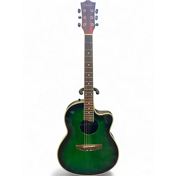 Used Manito ACOUSTIC GUITAR Emerald Green Acoustic Electric Guitar
