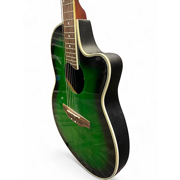 Used Manito ACOUSTIC GUITAR Emerald Green Acoustic Electric Guitar
