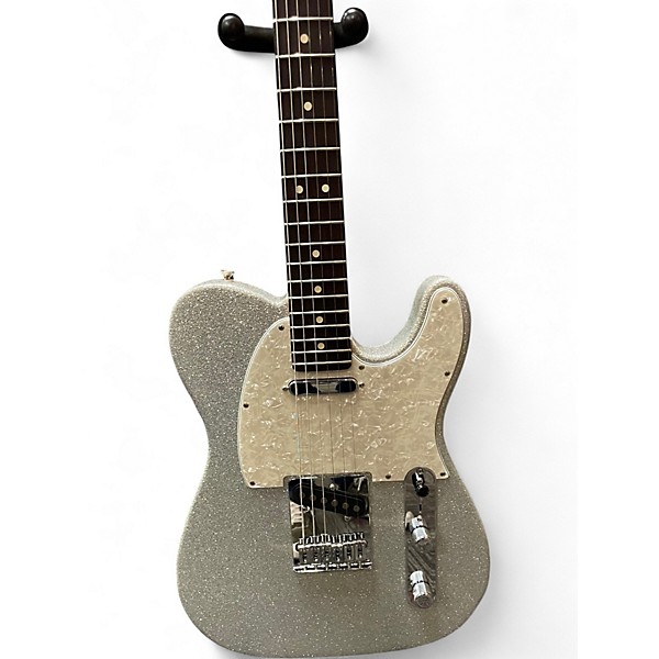 Used Fender Player 2 75th Anniversary Telecaster Silver Sparkle Solid Body Electric Guitar