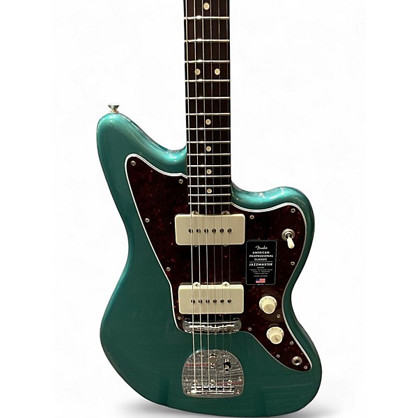 Used Fender AMERICAN PROFESSIONAL CLASSIC JAZZMASTER Sherwood Green Metallic Solid Body Electric Guitar