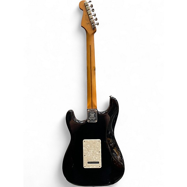 Used Fender 70TH ANNIVERSARY STRATOCASTER Metallic Black Solid Body Electric Guitar