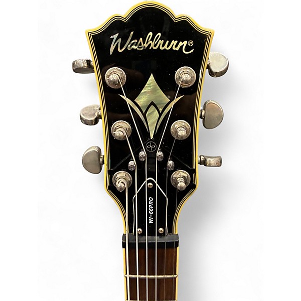 Used Washburn WI-66PRO Black Solid Body Electric Guitar