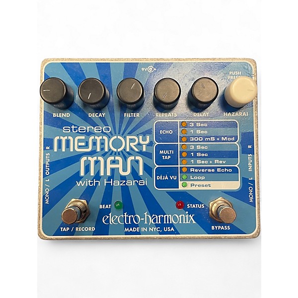 Used Electro-Harmonix Stereo Memory Man Hazarai Looper Effect Pedal
