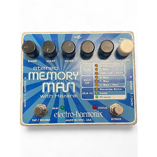 Used Electro-Harmonix Stereo Memory Man Hazarai Looper Effect Pedal