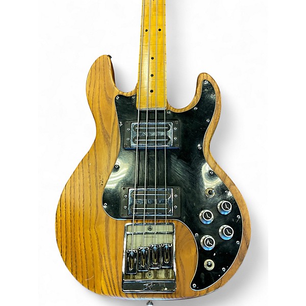 Used 1980s Peavey T40 Fretless Natural Electric Bass Guitar