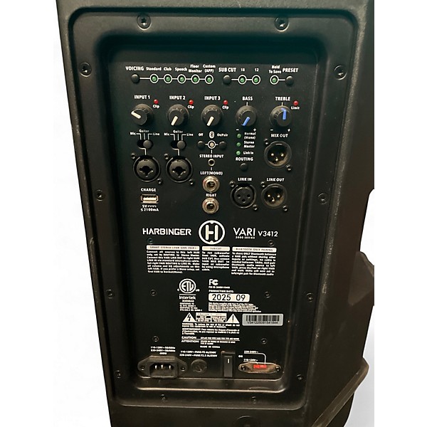 Used Harbinger v3412 Powered Speaker
