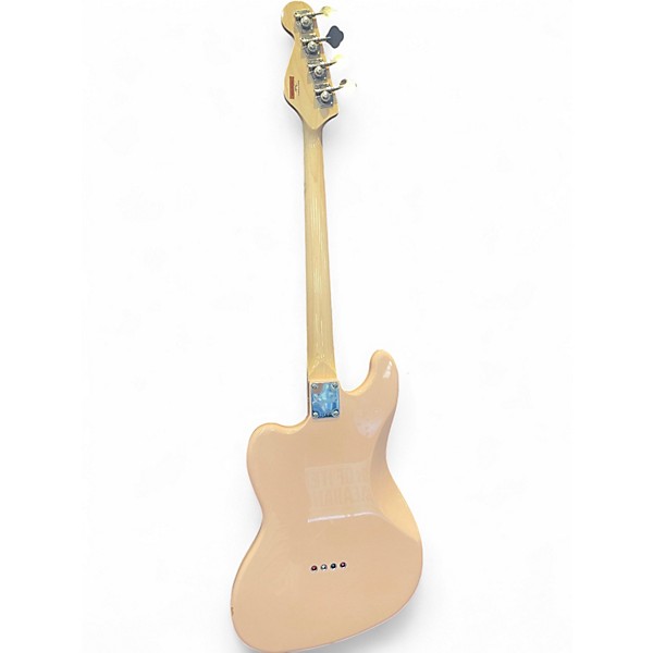 Used Squier Paranormal Rascal Bass Shell Pink Electric Bass Guitar